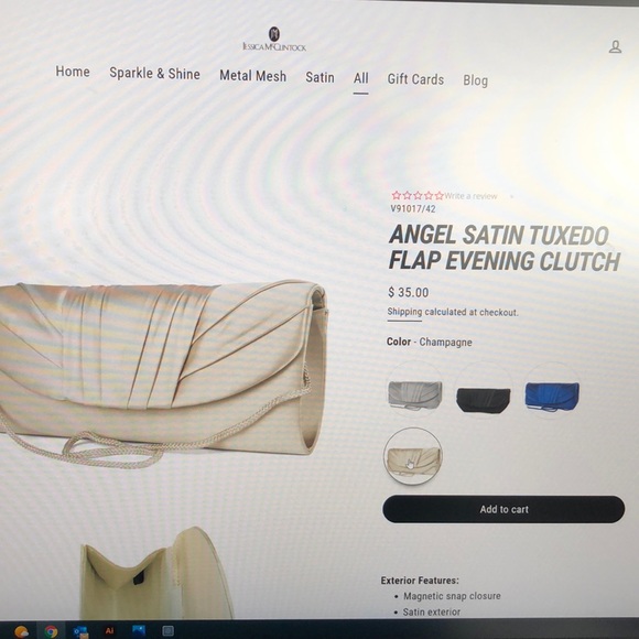 Jessica McClintock Evening Clutch - Picture 6 of 7